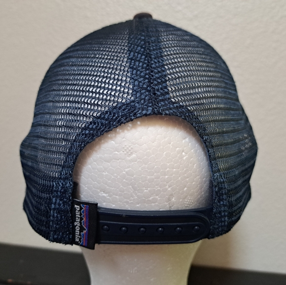 Patagonia P-6 Logo Snapback Trucker Hat Distressed - Picture 5 of 6